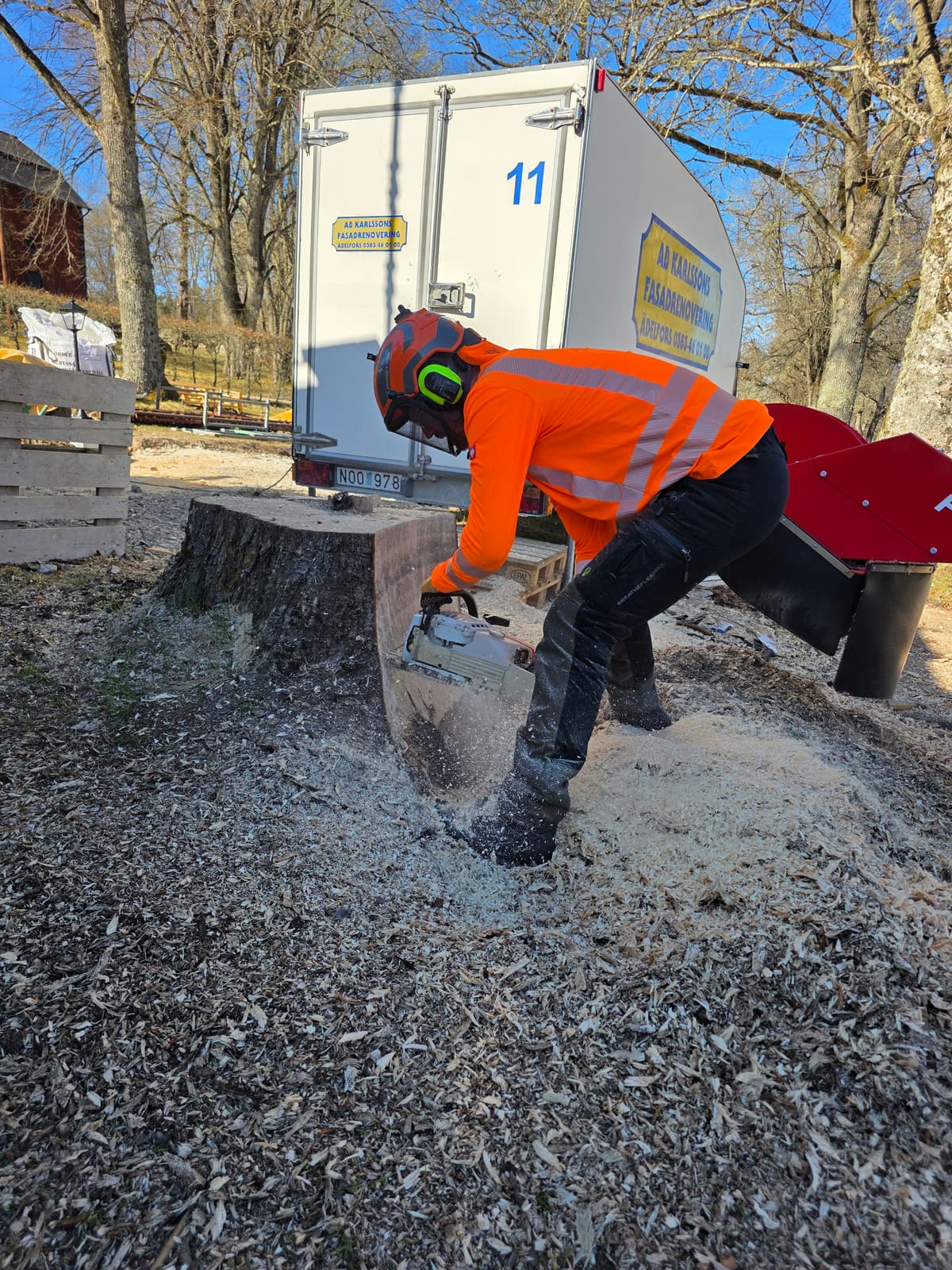 Projektbild 38 från trädvård och trädfällning utförd av Gustavssons Skog & Trädvård AB